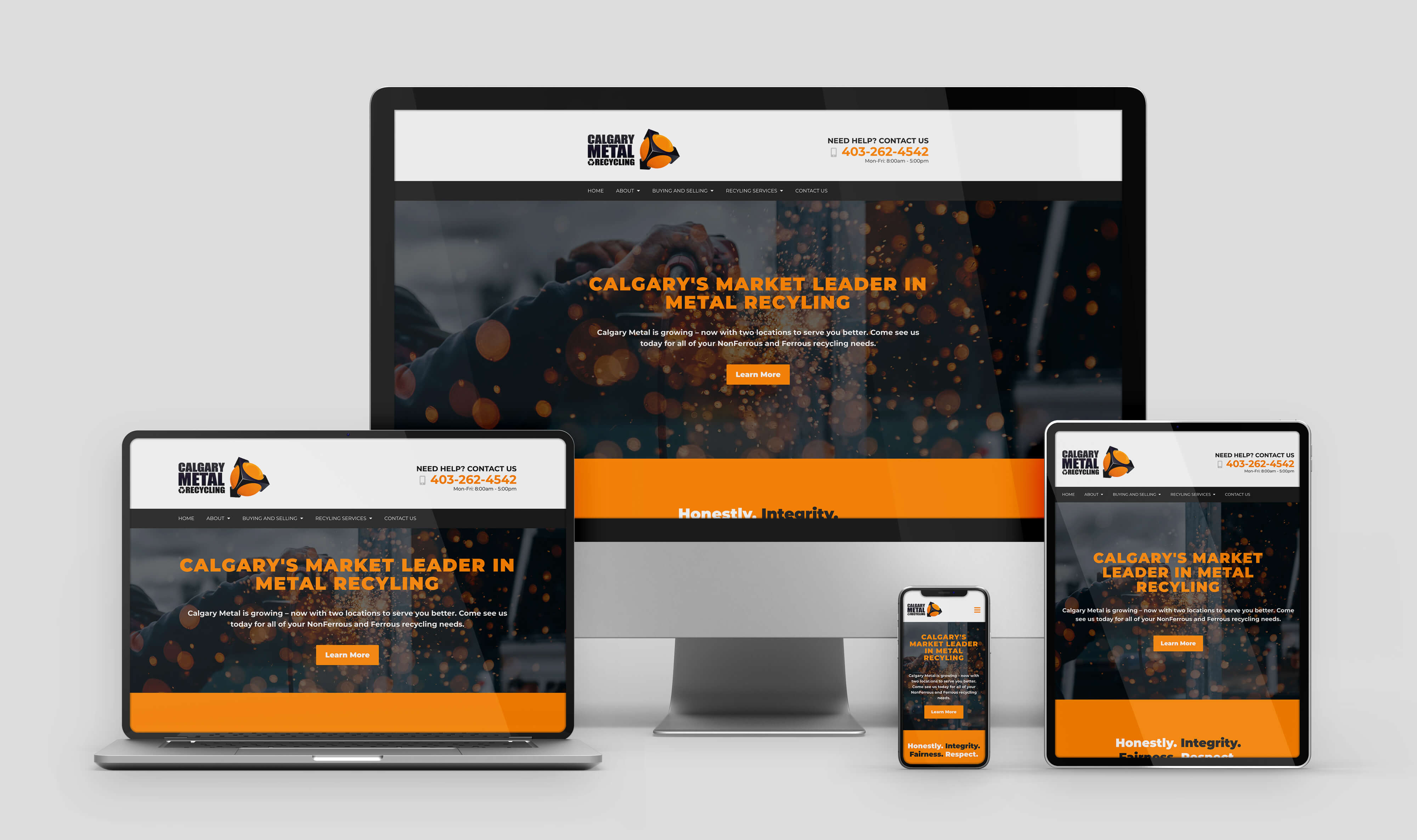 Calgary Metal Recycling Inc design on multiple devices